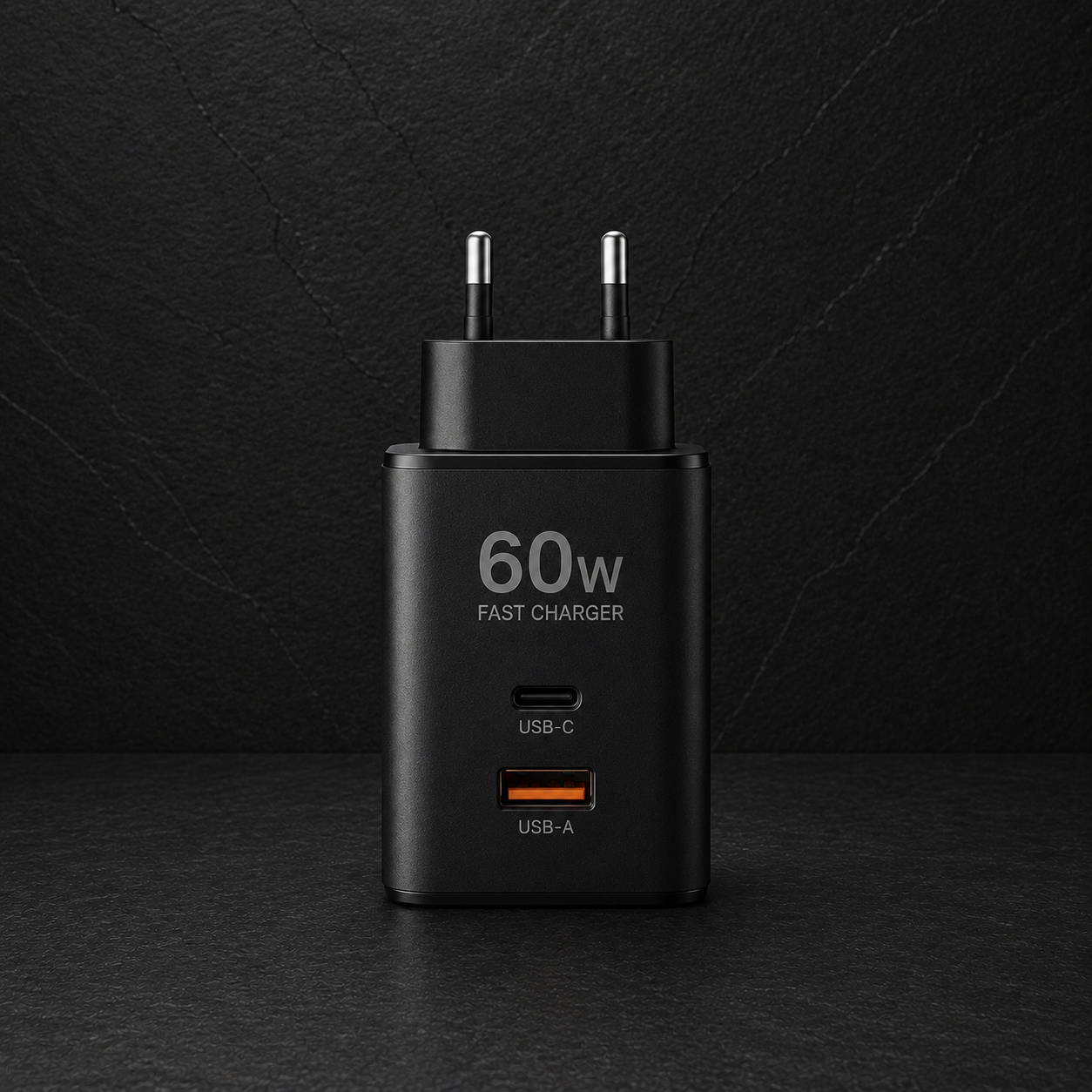 Black Fast Charger 60W