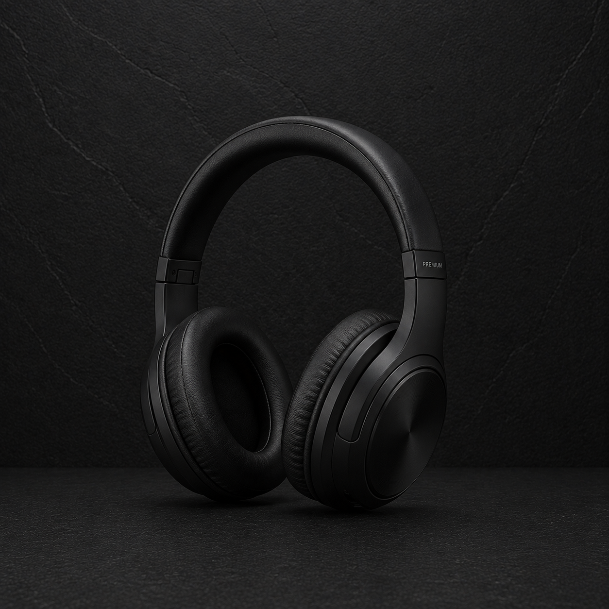 Premium Black Headphones