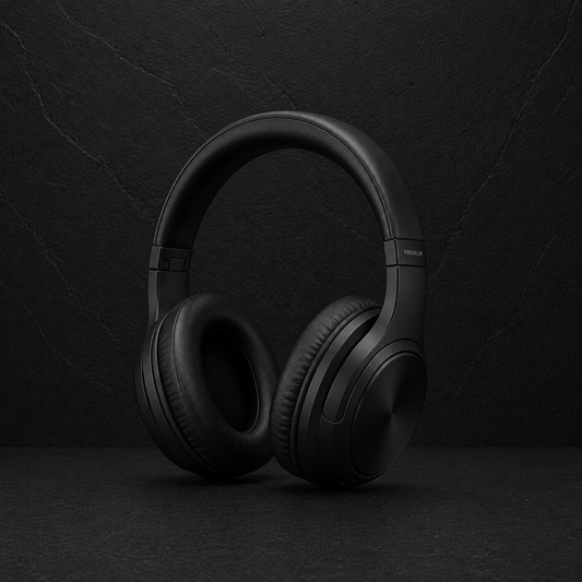 Premium Black Headphones